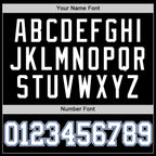 Custom Black White-Royal Authentic Basketball Jersey