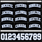 Custom Black White-Royal Authentic Basketball Jersey