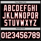 Custom Black White-Red Authentic Basketball Jersey