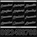 Custom Black White Authentic Basketball Jersey