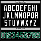 Custom Black Kelly Green-White Authentic Basketball Jersey