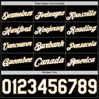 Custom Black White-Old Gold Authentic Basketball Jersey