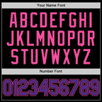 Custom Black Purple-Pink Authentic Basketball Jersey