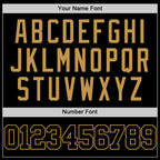 Custom Black Old Gold Authentic Basketball Jersey