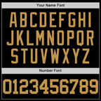 Custom Black Old Gold Authentic Basketball Jersey