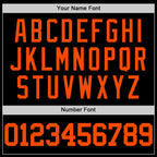 Custom Black Orange Authentic Basketball Jersey