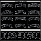 Custom Black Gray Authentic Basketball Jersey
