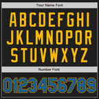 Custom Black Blue-Gold Authentic Baseball Jersey