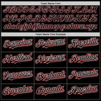 Custom Black White-Red Authentic Baseball Jersey