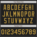 Custom Black Old Gold Authentic Baseball Jersey