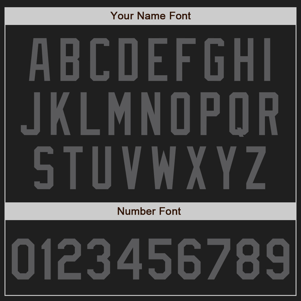 Custom Black Steel Gray Authentic Baseball Jersey