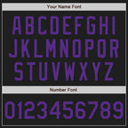 Custom Black Purple Authentic Baseball Jersey