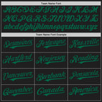 Custom Black Kelly Green Authentic Baseball Jersey