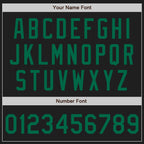 Custom Black Kelly Green Authentic Baseball Jersey
