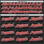 Custom Black Red-White Authentic Baseball Jersey