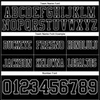 Custom Black White Authentic Football Jersey