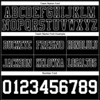 Custom Black White Authentic Football Jersey