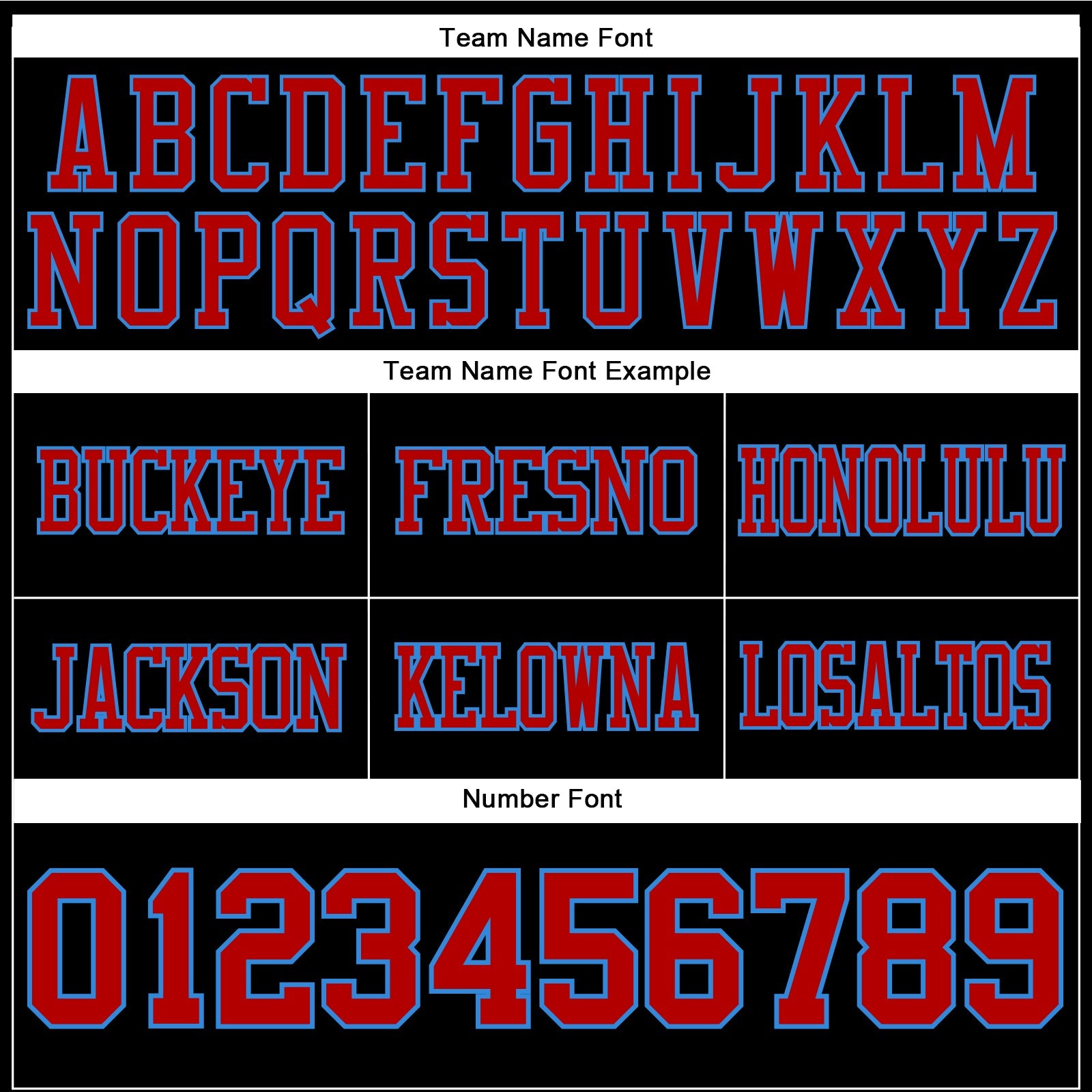 Custom Black Red-Powder Blue Authentic Football Jersey