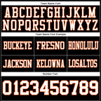 Custom Black White-Orange Authentic Football Jersey