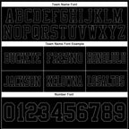 Custom Black Steel Gray Authentic Football Jersey