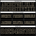 Custom Black Cream Authentic Football Jersey