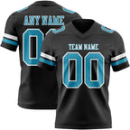 Custom Black Panther Blue-White Authentic Football Jersey