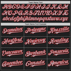 Custom Black Gray-Red Authentic Baseball Jersey