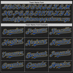 Custom Black Royal-Old Gold Authentic Baseball Jersey
