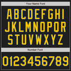 Custom Black Yellow-Royal Authentic Baseball Jersey