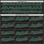 Custom Black Medium Pink-Kelly Green Authentic Baseball Jersey