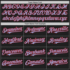 Custom Black Light Blue-Red Authentic Baseball Jersey
