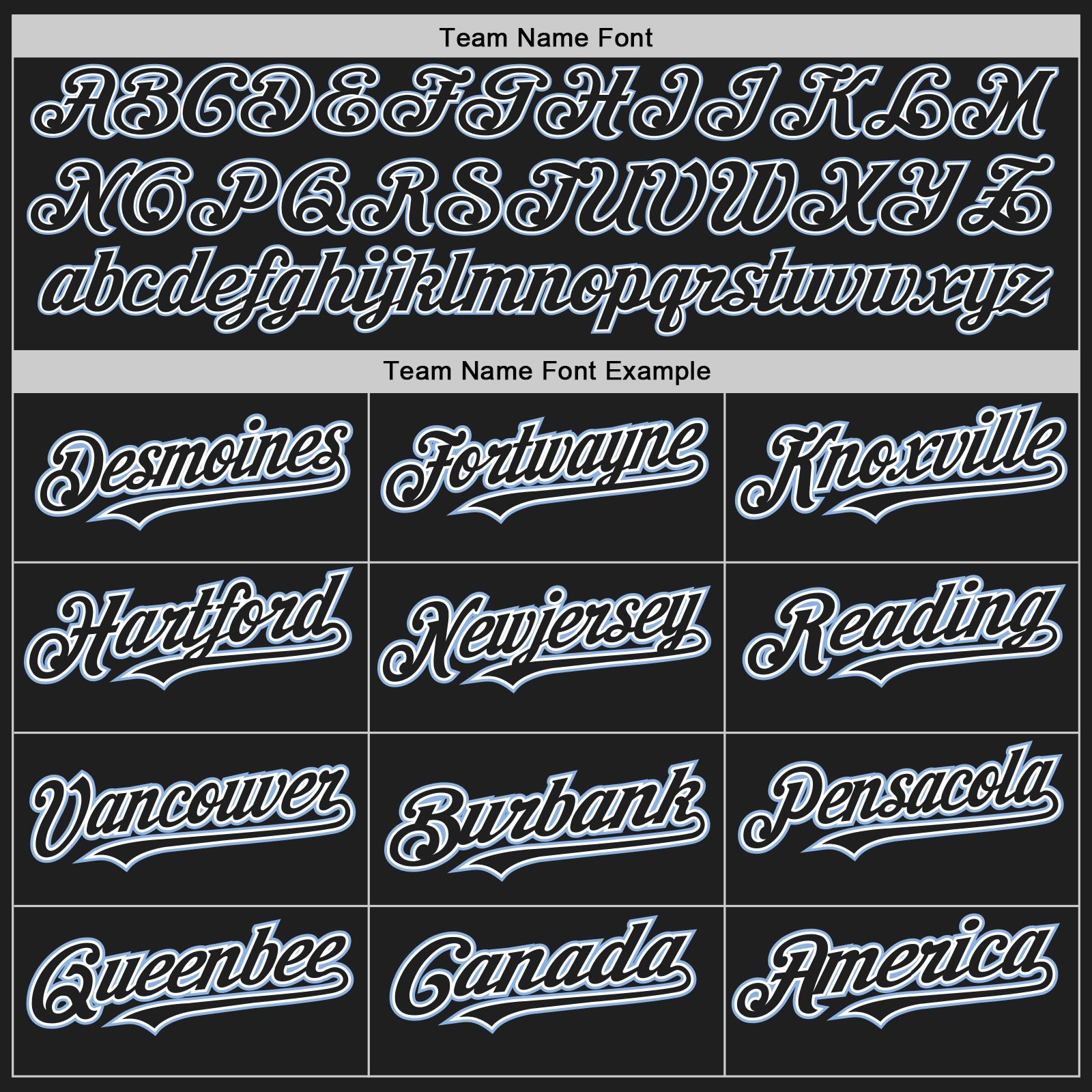 Custom Black White-Light Blue Authentic Baseball Jersey