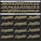 Custom Black Olive-Cream Authentic Baseball Jersey
