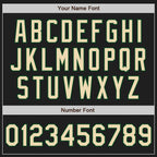 Custom Black Cream-Green Authentic Baseball Jersey