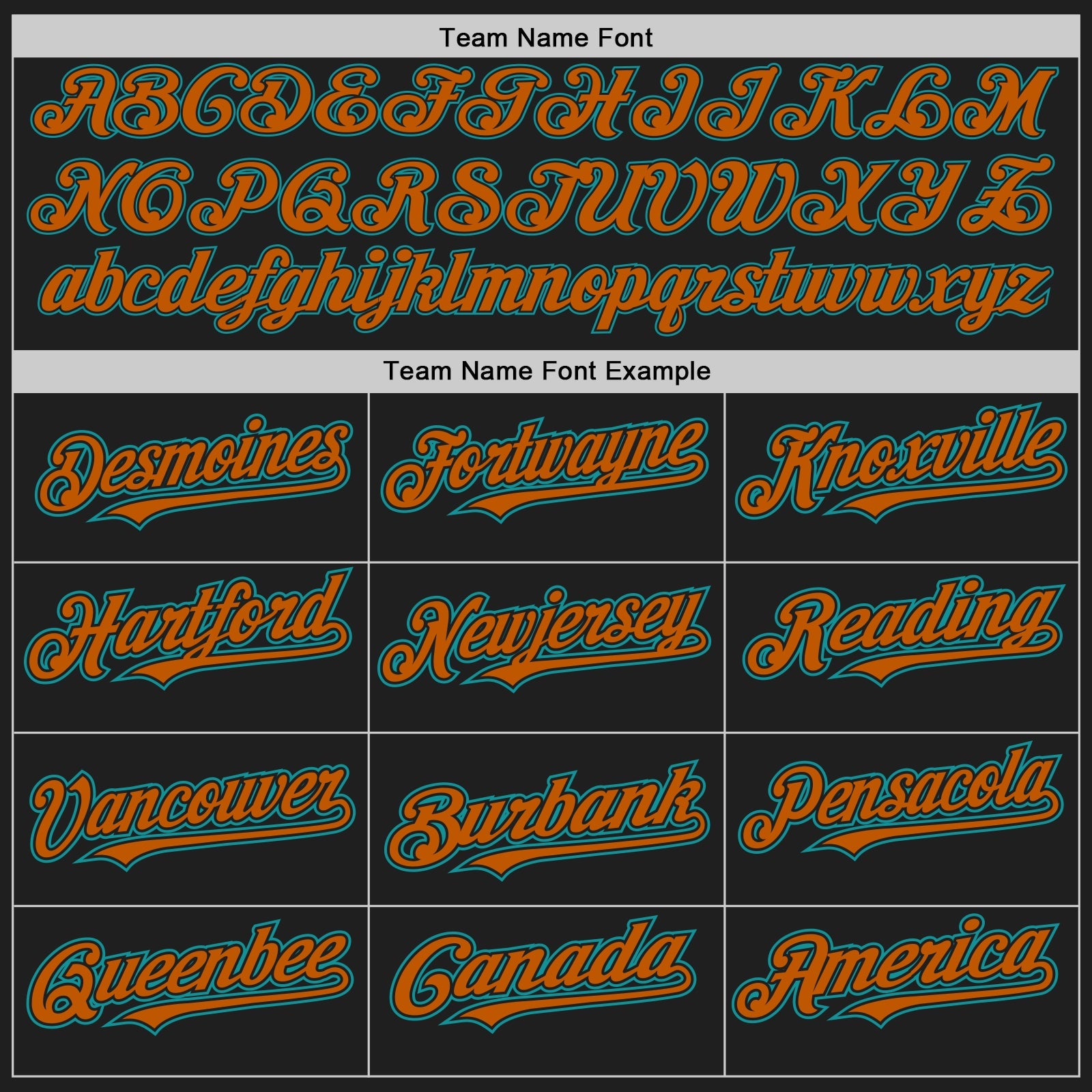 Custom Black Teal-Texas Orange Authentic Baseball Jersey