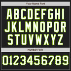 Custom Black White-Neon Green Authentic Baseball Jersey