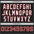 Custom Black Red-White Authentic Baseball Jersey