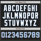 Custom Black Light Blue-White Authentic Baseball Jersey
