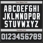 Custom Black Gray-White Authentic Baseball Jersey