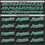 Custom Black Kelly Green-White Authentic Baseball Jersey