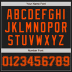 Custom Black Orange Authentic Baseball Jersey