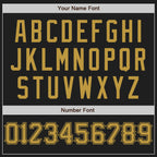 Custom Black Old Gold Authentic Baseball Jersey