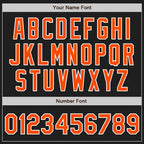 Custom Stitched Black Orange-White Baseball Pullover Sweatshirt Hoodie