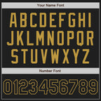 Custom Stitched Black Old Gold Baseball Pullover Sweatshirt Hoodie