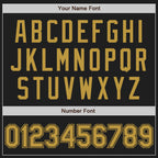 Custom Stitched Black Old Gold Baseball Pullover Sweatshirt Hoodie