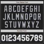 Custom Stitched Black White-Gray Baseball Pullover Sweatshirt Hoodie