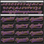 Custom Stitched Black Purple-Old Gold Baseball Pullover Sweatshirt Hoodie