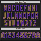 Custom Stitched Black Purple-Old Gold Baseball Pullover Sweatshirt Hoodie