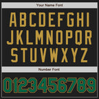 Custom Stitched Black Kelly Green-Old Gold Baseball Pullover Sweatshirt Hoodie