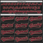 Custom Stitched Black Crimson-Cream Baseball Pullover Sweatshirt Hoodie